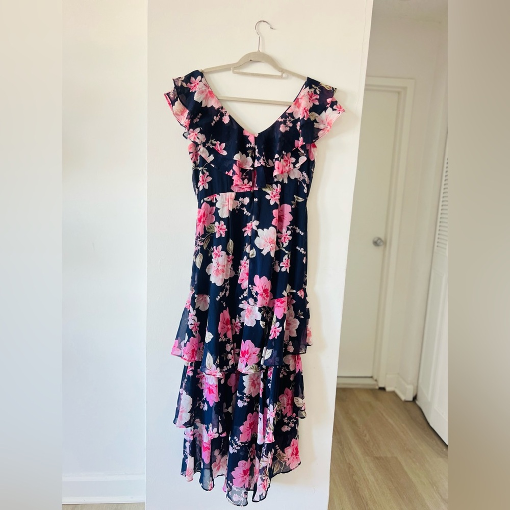 Floral Ruffle Maxi Dress